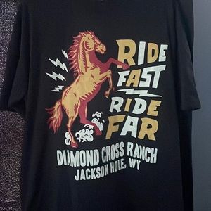 Vintage jacksonhole, wy ranch shirt